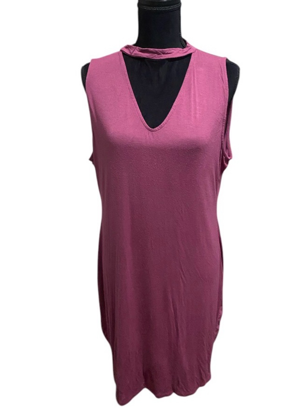 Charlotte Russe V-Neck Sleeveless Tank Dress